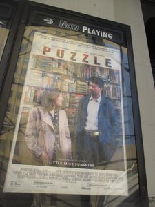 Puzzle poster at the Angelika Film Center in New York
