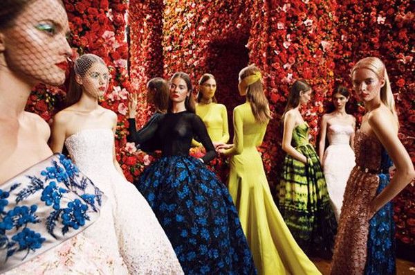 Raf Simons' first House of Dior haute couture collection: "It was beautiful and very very moving."