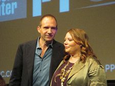 Ralph Fiennes with Joanna Scanlan at the New York Film Festival