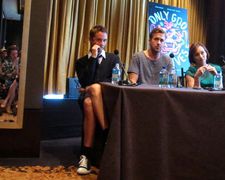Nicolas Winding Refn, Ryan Gosling and Kristin Scott Thomas.