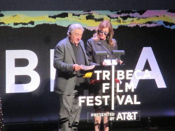 Robert De Niro and Jane Rosenthal announced Diane as the winner of the Best US Narrative Feature of the Tribeca Film Festival