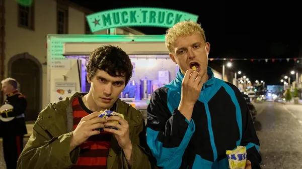 Night out in Skintown: Jack Rowan, left, and Chris Walley. 'Passing in to adulthood is complicated enough without throwing conflict on top of it'