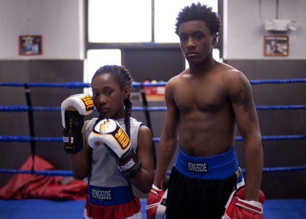 Royalty Hightower and Da Sean Minor in The Fits - in this psychological portrait, Toni, an 11-year-old tomboy, is assimilating into a tight-knit dance team in Cincinnati’s West End when a mysterious outbreak of fainting spells plagues the team, and her desire for acceptance is twisted.