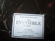 The Invisible Woman invitation