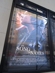 The Song Of Names poster at Angelika Film Center - opens on December 25 in New York