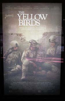The Yellow Birds poster at the Village East Cinema in New York