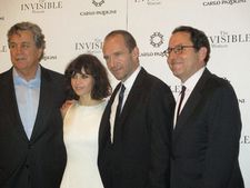 Tom Bernard, Felicity Jones, Ralph Fiennes and Michael Barker at MoMA for The Invisible Woman première