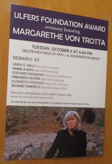 Margarethe von Trotta ‪honored for her remarkable career with the inaugural Ulfers Foundation Award