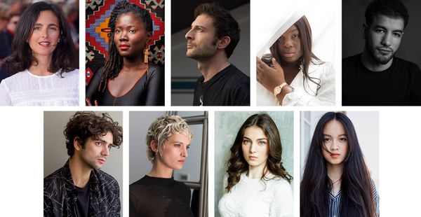 Unifrance 10 Talents to Watch in 2022 - Charline Bourgeois-Tacquet, Alice Diop, Arthur Harari, Déborah Lukumuena, Rabah Nait Oufella, Thimotée Robart, Agathe Rousselle, Anamaria Vartolomei,  Lucie Zhang, and Karim Leklou (not pictured)
