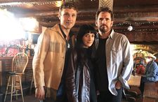 William Moseley. Sheila Vand and Matt Dillon on set for Land Of Dreams