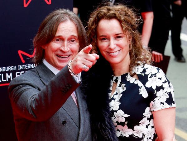 Robert Carlyle and his wife Anastasia on the red carpet for The Legend Of Barney Thompson world premiere.