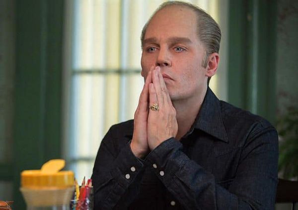 Johnny Depp as  Jimmy “Whitey” Bulger in Black Mass - "Depp captures this simmering psychosis with seemingly very little effort"