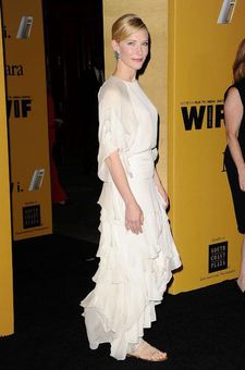 Cate Blanchett has often opted for flats.