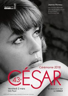 Jeanne Moreau on the poster for this year’s César ceremony