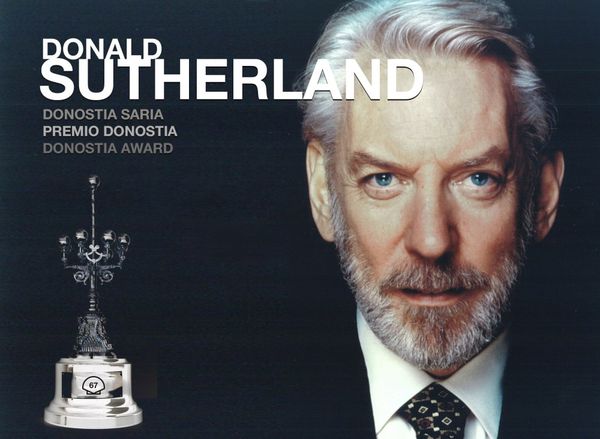 Donald Sutherland will receive the Donostia Award on September 26