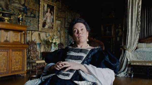 Oliva Colman in The Favourite, which has 12 nominations