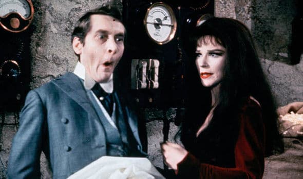 Fenella Fielding with sometime rival Kenneth Williams in Carry On Screaming