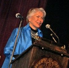 Ellen Burstyn, host for the evening's celebration of film at the Players Club