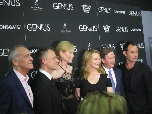 A Scott Berg, Michael Grandage, Nicole Kidman, Laura Linney, John Logan and Jude Law