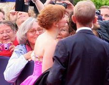 Jessica Chastain meets the fans at the Deauville Festival of American Cinema