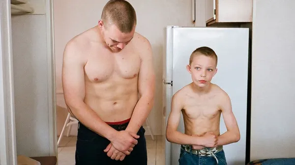 Gabriel Croft and Hale Lytle as Older and Younger