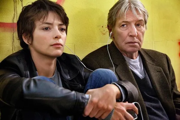 Jasmine Trinca and Carlo Cecchi as Honey and Grimaldi in Miele. "It's very interesting how Valeria used music. It is not at all a score."