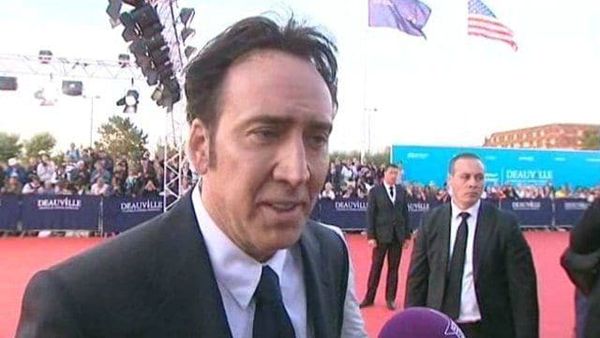 Nicolas Cage walks the Deauville red carpet for the gala screening of his new film Joe