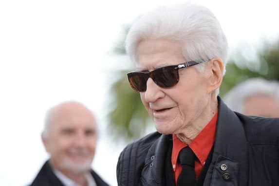 Alain Resnais arrives for the photocall of You Ain't Seen Nothing Yet! (Vous n'avez encore rien vu!) presented in  competition at the 65th Cannes film festival in 2012.