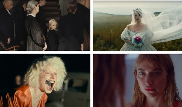 Clockwise from top left, from Sound Of Falling, Wuthering Heights, Chronology Of Water and Bride!