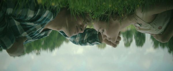 Brenton Thwaites and Olivia Cooke in The Signal