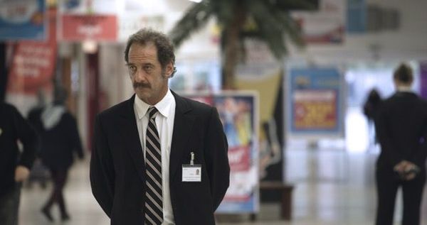 A supermarket guard (Vincent Lindon) faces a moral quandry in A Simple Man (La Loi Du Marché).
