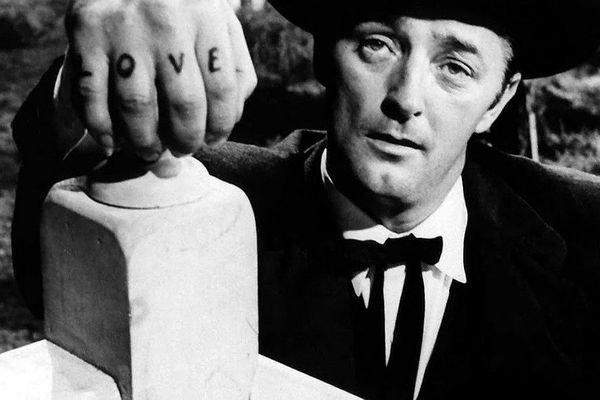 Robert Mitchum in The Night Of The Hunter