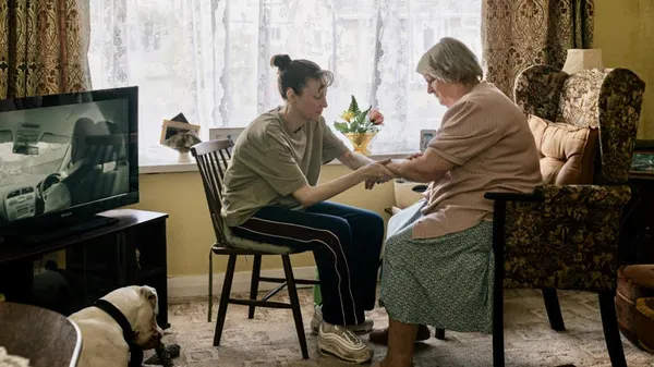 The odd couple: Andrea Riseborough, left, and Brenda Blethyn in Dragonfly