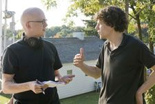 Greg Mottola and Jesse on the set <em>Film stills copyright Miramax films</em>