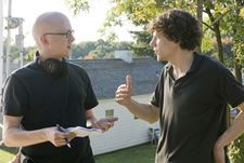 Greg Mottola and Jesse on the set <em>Film stills copyright Miramax films</em>