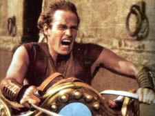 Chariot racing in Ben Hur
