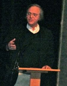 Robert Storr introducing Grabigouji: Life of Disappearance <em>Photo: Anne-Katrin Titze</em>