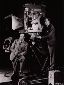 Jack Cardiff and Geoffrey Unsworth with Technicolor camera