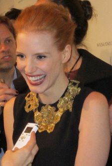 Jessica Chastain wearing Alexander McQueen <em>Photo: Anne-Katrin Titze</em>