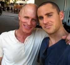 Derek with Ed Harris