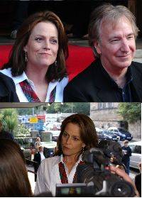 Sigourney Weaver and Alan Rickman