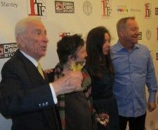 Gay Talese, Christine Vachon, Anne-Katrin Titze, Fred Schneider on the red carpet <em>Photo: Ed Bahlman</em>