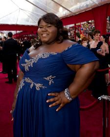 Gabourey Sidibe at the Oscars Photo copyright: Richard Harbaugh / ©A.M.P.A.S.