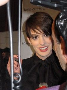 Anne Hathaway in black Saint Laurent <em>Photo: Anne-Katrin Titze</em>