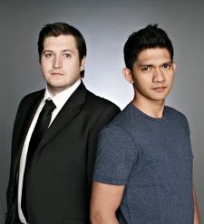 The Raid's action superstar Iko Uwais with his director Gareth Evans.