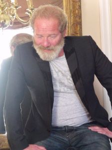 Peter Mullan, director of Neds. (mantelpiece stool just out of shot)