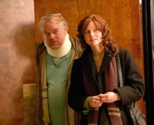 Philip Seymour Hoffman and Linney in the film