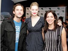 Director Mat Whitecross, actress Romola Garai, producer Karen Katz at World Premiere of Mat Whitecross’ Moving to Mars: A Million Miles from Burma at Sheffield Doc/Fest