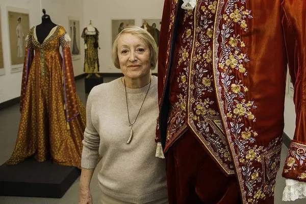 Yvonne Blake with some of her creations