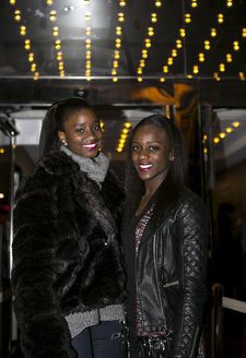 Kardja Toure and Assa Sylla at the première of Girlhood
